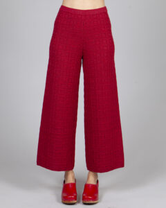 pantalón sencillo burgundy