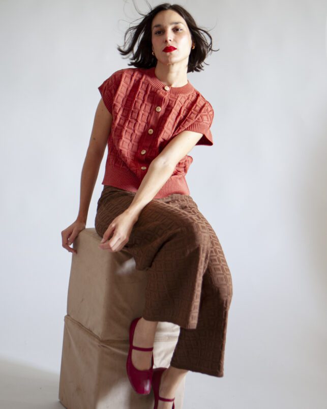 chaleco sencillo dusty pink - Imagen 6