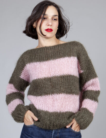 JERSEY MOHAIR CAQUI