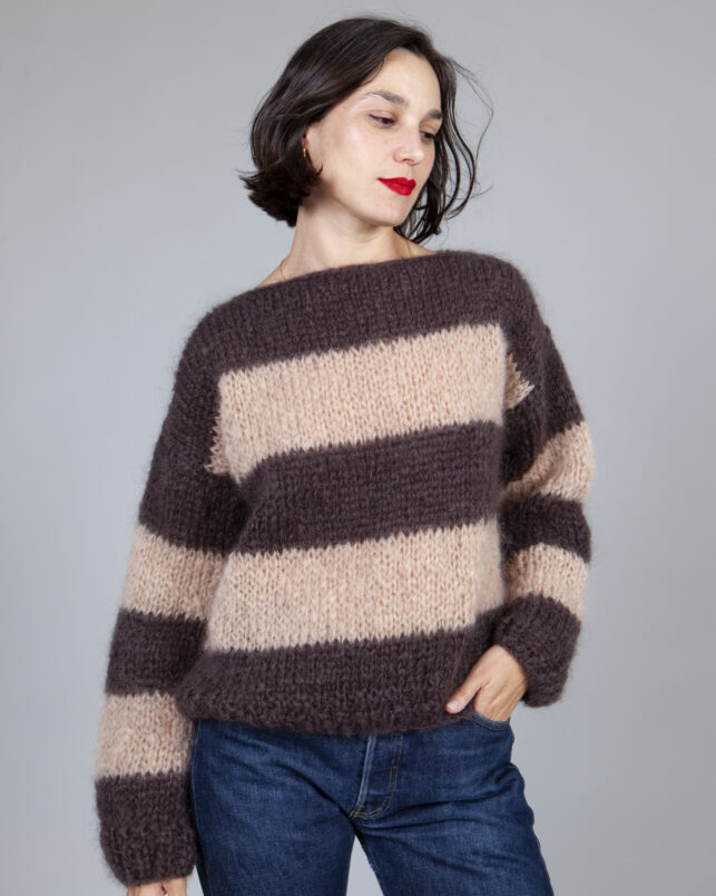 JERSEY MOHAIR BEIGE - Imagen 5