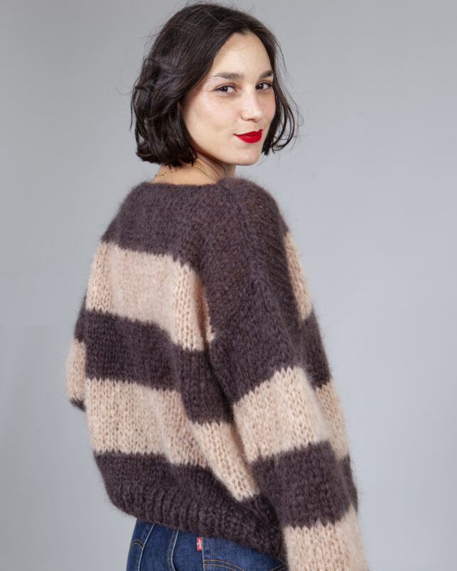 JERSEY MOHAIR BEIGE - Imagen 3