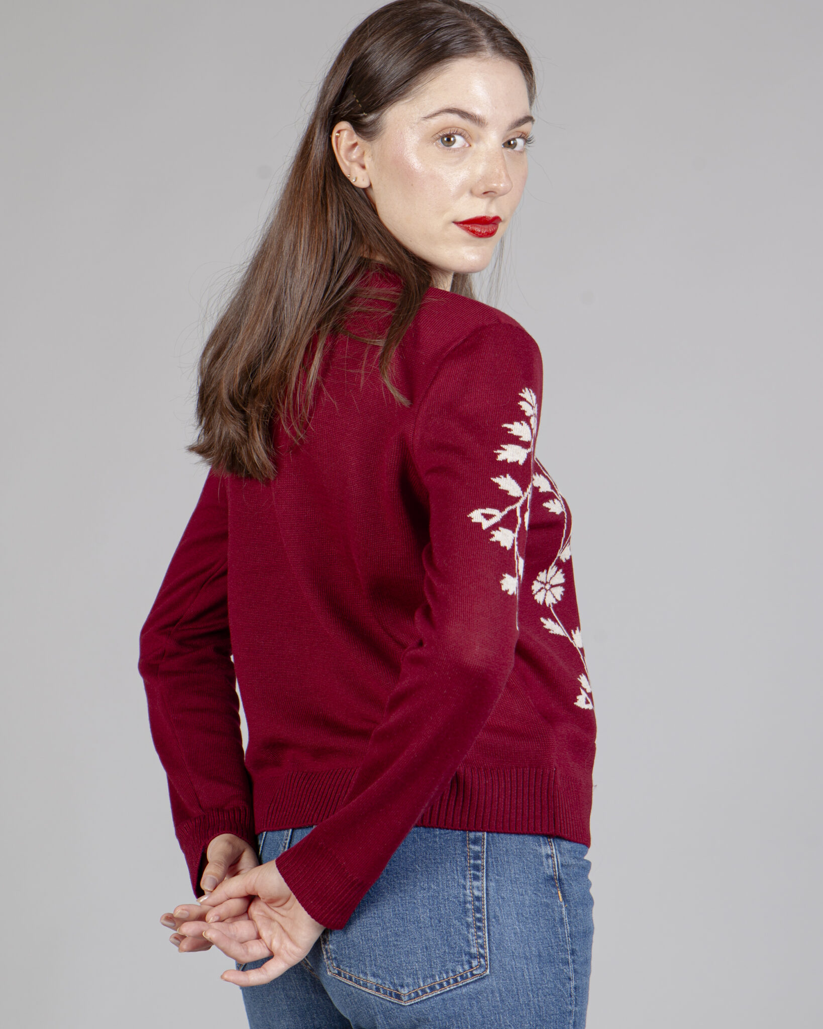 CHAQUETA GLORIA GRANATE - Imagen 3