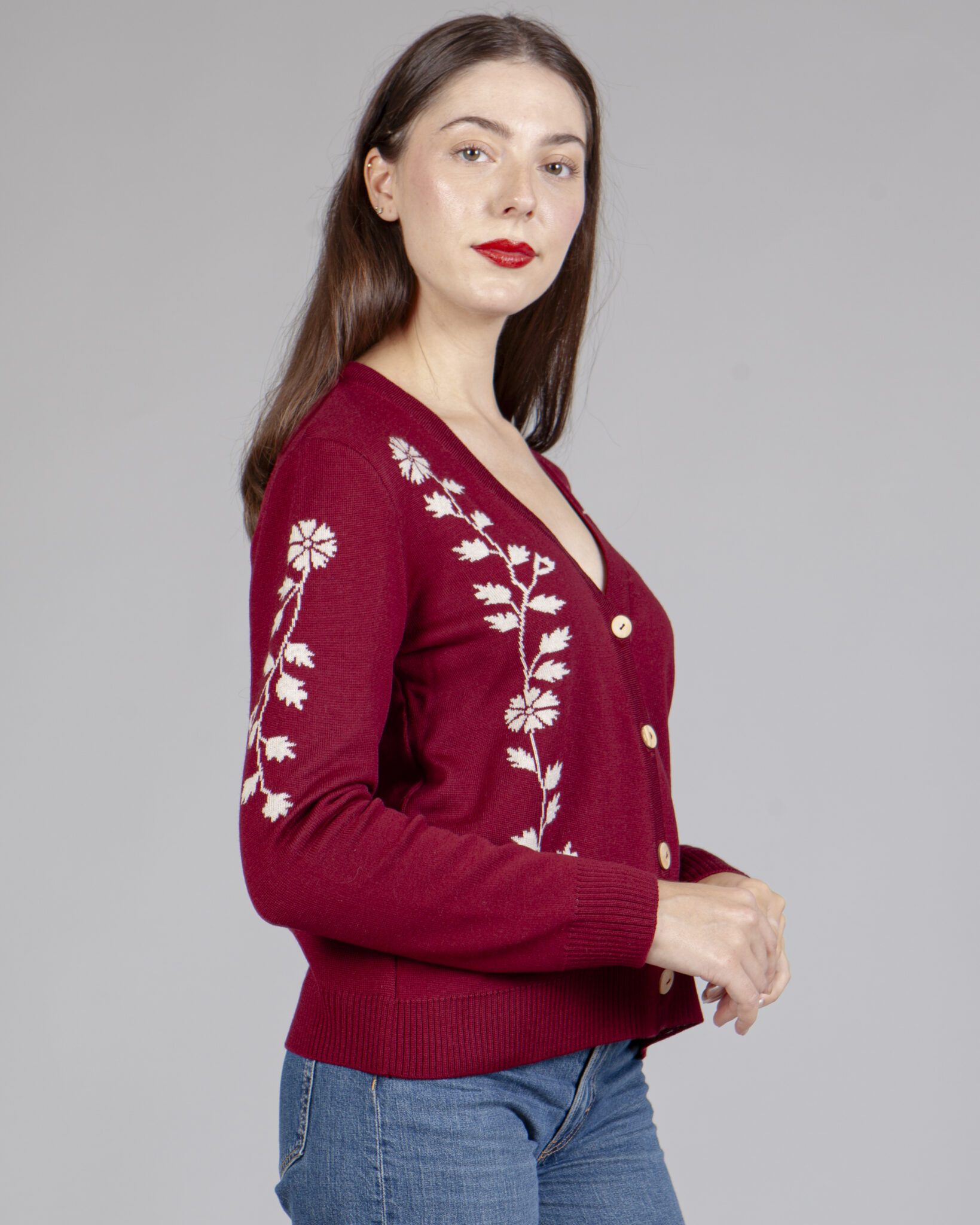 CHAQUETA GLORIA GRANATE - Imagen 5