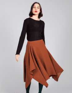 falda patricia terracota