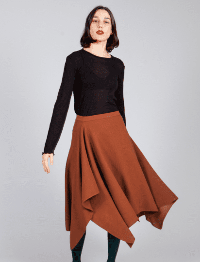 falda patricia terracota