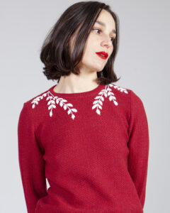 jersey guirnalda granate