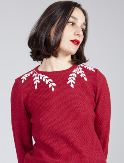 jersey guirnalda granate