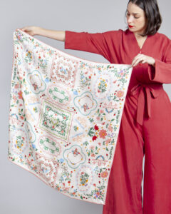 pañuelo doily white