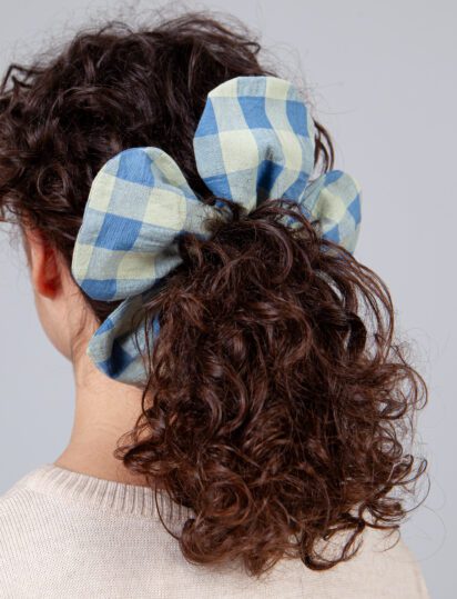 scrunchie flor vichy