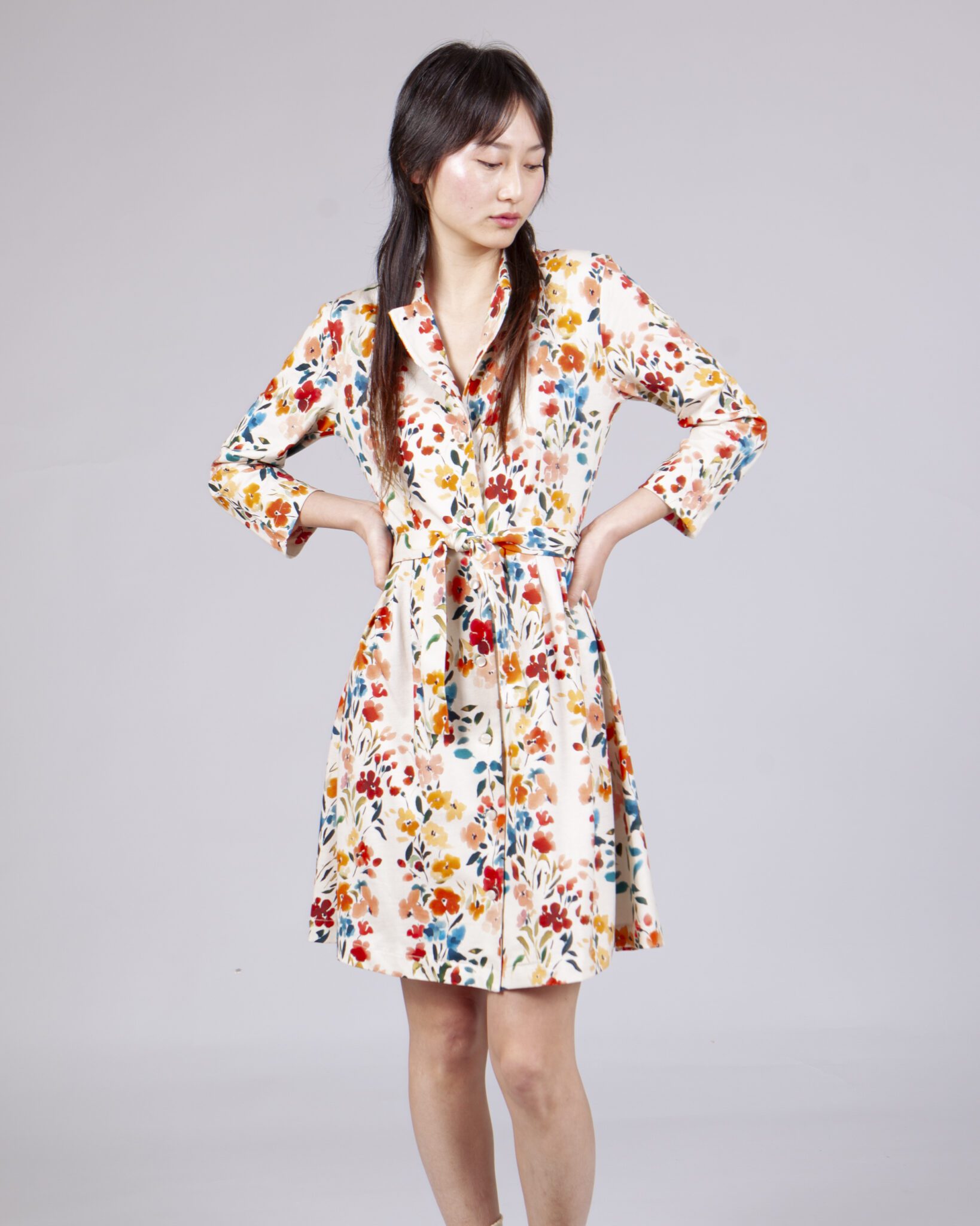 vestido camisero sand