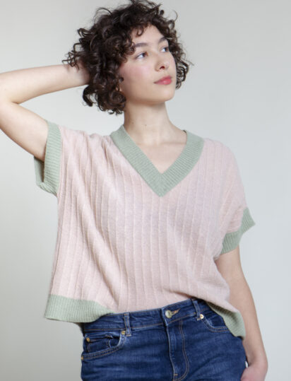chaleco soft pink