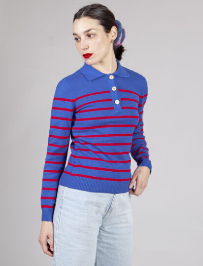 polo picnic azul