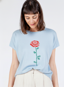 TOP ROSE BLUE