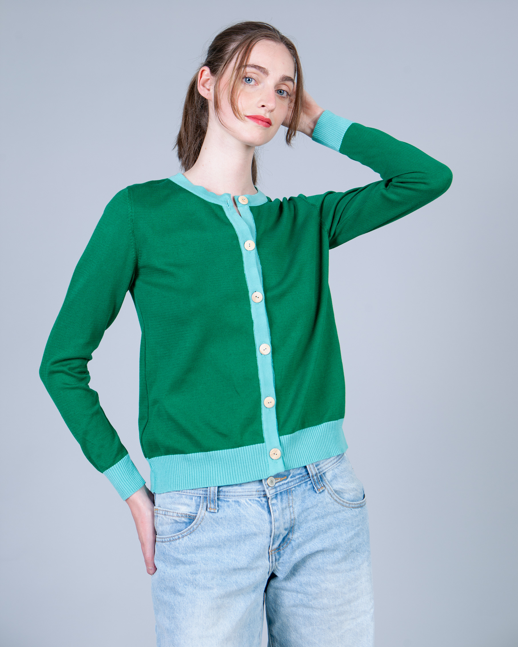chaqueta blossom verde
