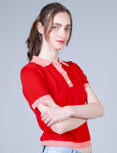 polo blossom rojo