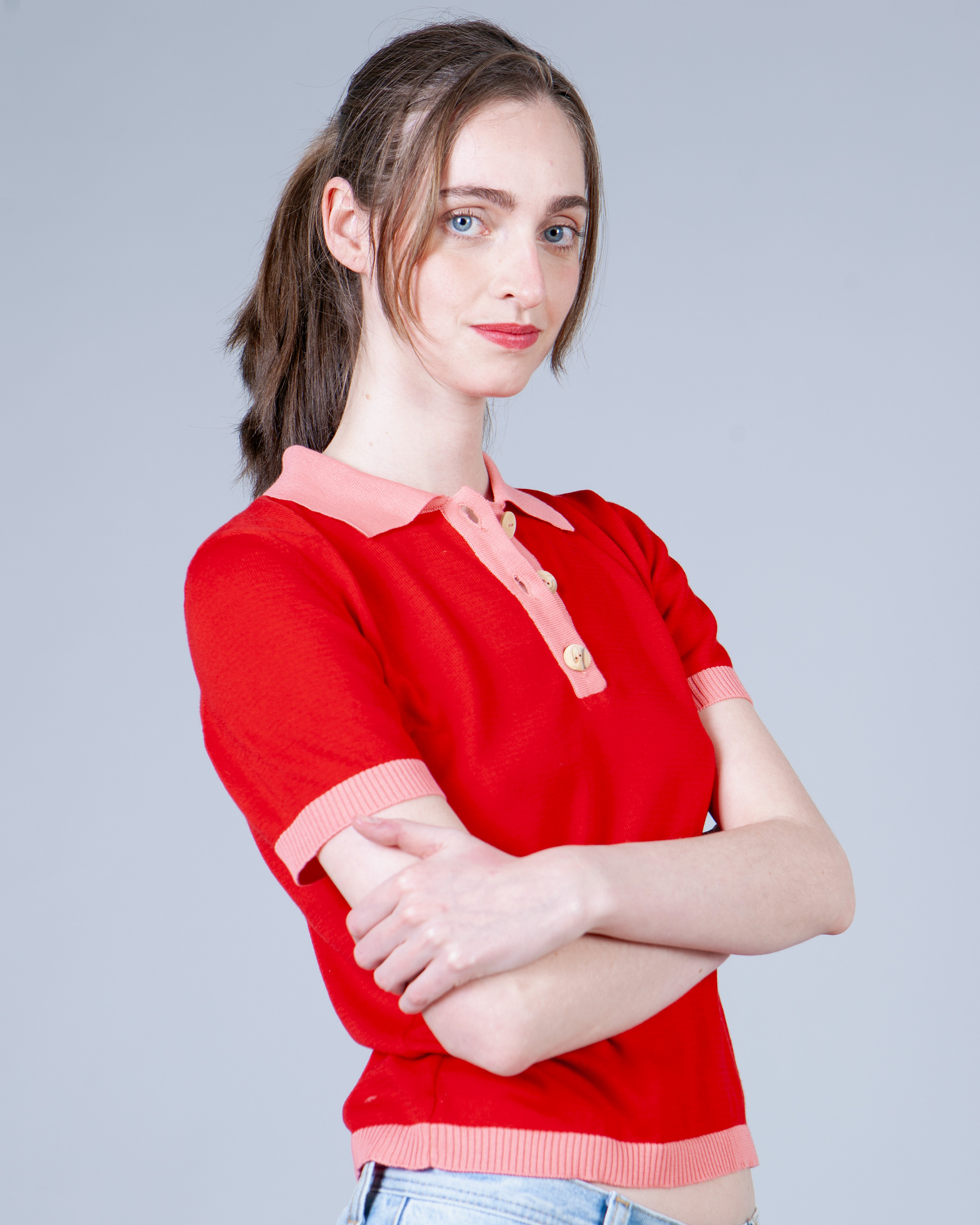 polo blossom rojo