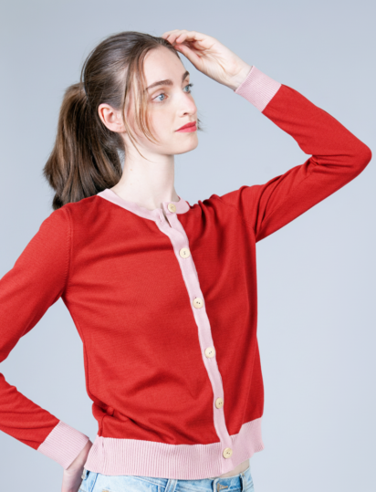 chaqueta blossom roja